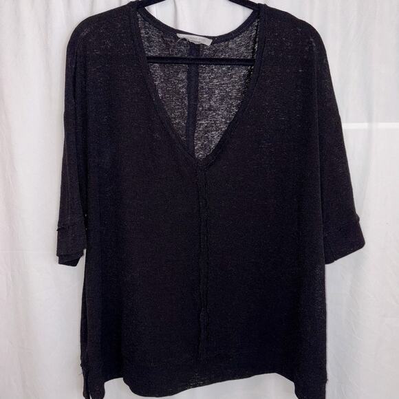 Chicsoul.com Womens Black Polka Dot Short Sleeve Blouse Size 2X - Picture 1 of 10